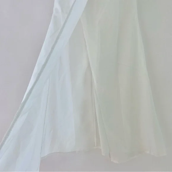 NWT Dress Me Zara White Lace Crop Top & Split Hem Maxi Skirt Two Piece Set Small - Picture 11 of 15